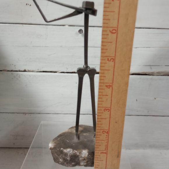 Vintage Brutalist Style Metal Sculpture Of Golfer by Metal Creations Golf Figure - Picture 6 of 10